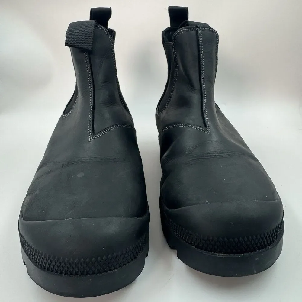 Steve Madden Insulate Waterproof Chelsea Boots Black Leather Men’s Size 8